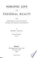 Romantic Love and Personal Beauty Book