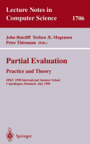 Read Pdf Partial Evaluation: Practice and Theory