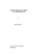 Computational Methods for Fault Location on Electric Power Transmission Lines