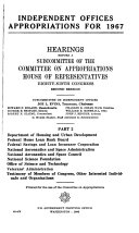 Independent Offices Appropriations for 1967
