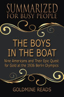 THE BOYS IN THE BOAT - Summarized for Busy People [Pdf/ePub] eBook