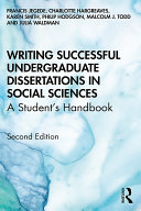 Writing Successful Undergraduate Dissertations in Social Sciences