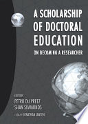 A Scholarship of Doctoral Education
