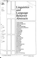 Linguistics and Language Behavior Abstracts