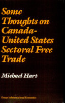 Some Thoughts on Canada-United States Sectoral Free Trade
