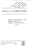 Studies in Lobotomy