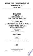 Federal Water Pollution Control Act Amendments of 1977
