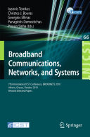 Broadband Communications, Networks and Systems