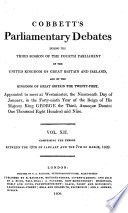 Cobbett's Parliamentary Debates, During the ... Session of the ... Parliament of the United Kingdom of Great Britain and Ireland and of the Kingdom of Great Britain ... PDF Book By Great Britain. Parliament