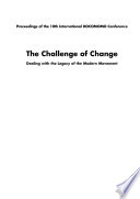 The Challenge of Change  Dealing with the Legacy of the Modern Movement Book PDF