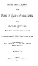 Annual Report of the Railroad Commissioners of the State of New-York, and of the Tabulations and Deductions from the Reports of the Railroad Corporations, Made to the Board, for the Year Ending ...