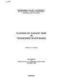 Floods of August 1940 in Tennessee River Basin