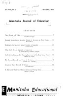 Manitoba Journal of Education