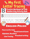 My First Letter Tracing Practice Workbook for Kids Handwriting Activity Book 3+