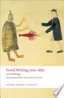 Cover of Travel Writing 1700-1830