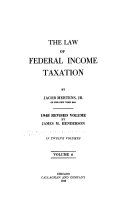 The Law of Federal Income Taxation