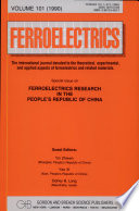 Ferroelectrics Research in the People s Republic of China