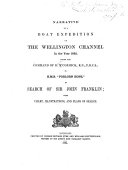 Narrative of a Boat Expedition Up the Wellington Channel in the Year 1852