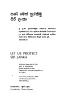 Let Us Protect Sri Lanka