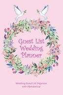 Guest List Wedding Planner Book