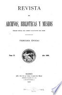 Revista De Archivos Bibliotecas Y Museos