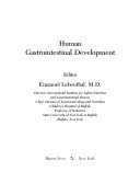 Human Gastrointestinal Development Book