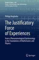 The Justificatory Force of Experiences [Pdf/ePub] eBook