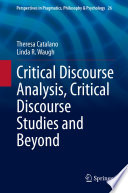 Critical Discourse Analysis Critical Discourse Studies And Beyond