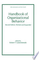 Handbook of Organizational Behavior  Revised and Expanded