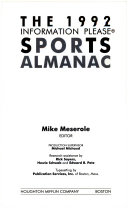 The 1992 Information Please Sports Almanac