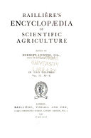 Bailliére's Encyclopædia of Scientific Agriculture: M-Z