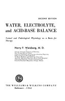 Water  Electrolyte  and Acid base Balance