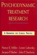 Psychodynamic Treatment Research