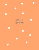 Inverse Orange Pastel Stylish Modern Dotted Notebook Dot Grid Sketcher 8 5x11 Large Journal