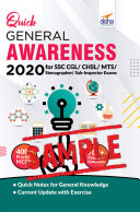 (Free Sample) Quick General Awareness 2020 for SSC CGL-CHSL-MTS-Stenographer-Sub-Inspector Exams