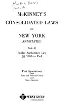 McKinney s Consolidated Laws of New York Annotated Book