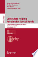 Computers Helping People with Special Needs Book