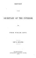 Annual Report of the Secretary of the Interior