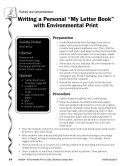 Environmental Print   Fluency Comprehension  Writing a  My Letter Book 