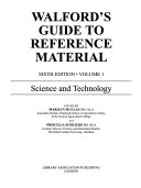 Walford's Guide to Reference Material: Science and technology