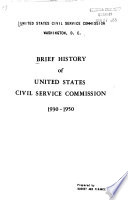 Brief History of United States Civil Service Commission, 1930-1950