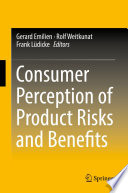 Consumer Perception of Product Risks and Benefits Book