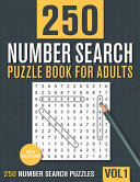 250 Number Search Puzzle Book for Adults
