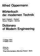 Dictionary of Modern Engineering