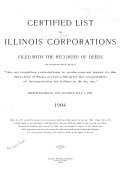 Certified List of Domestic and Foreign Corporations Filed with the Recorder of Deeds