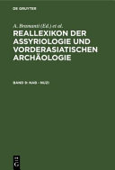 Reallexikon der Assyriologie und Vorderasiatischen Arch  ologie