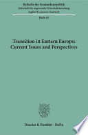 Book cover for Transition in Eastern Europe.