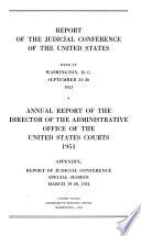 Report of the Judicial Conference of the United States Book