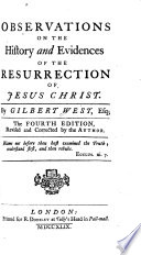 Observations on the History and Evidences of the Resurrection of Jesus Christ