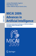 MICAI 2009  Advances in Artificial Intelligence